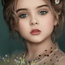 Схема вышивки «Юная модель»