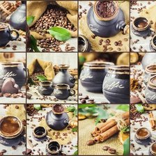 Схема вышивки «Кофе»