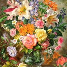 Схема вышивки «Букет»