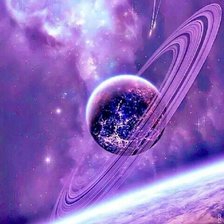 Схема вышивки «Космос»