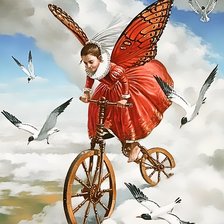 Схема вышивки «Сюрреализм по картине худ Михаила Шеваль»