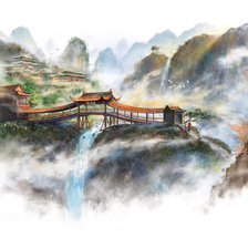 Схема вышивки «природа , азия»