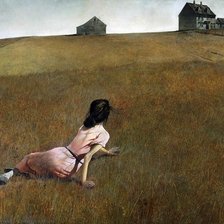 Схема вышивки «Andrew Wyeth ,Christina’s World»