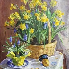 Схема вышивки «В ожидание пасхи»