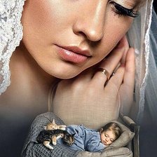 Схема вышивки «Ангел хранитель»