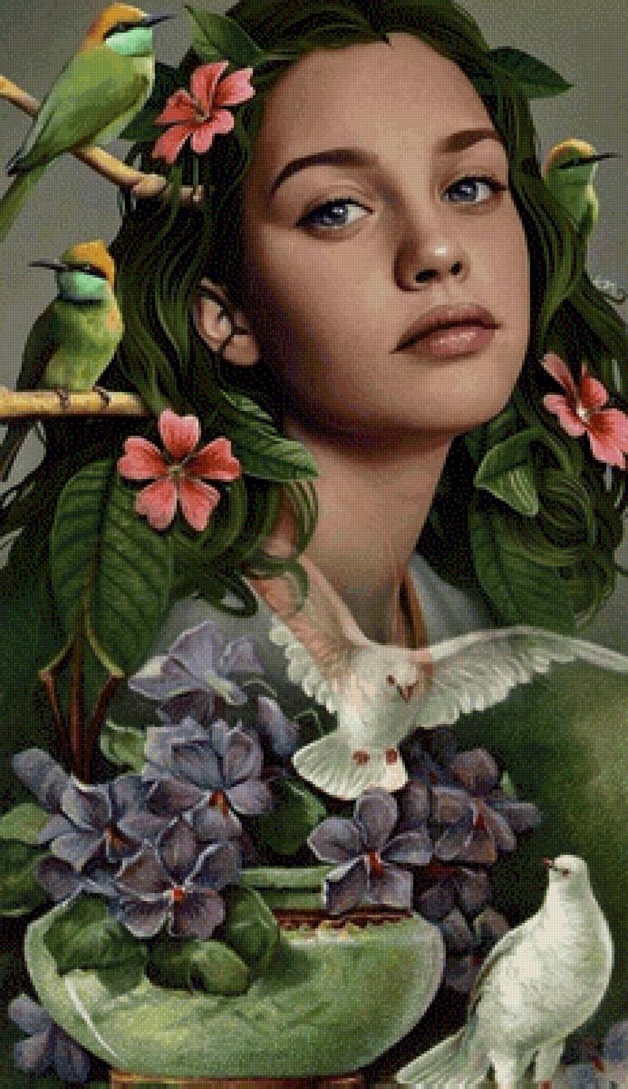 Лесная фея - сказочный персонаж, человек, девушка - предпросмотр