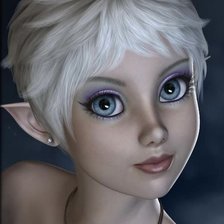 Схема вышивки «Прекрасная эльфочка»