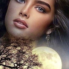 Схема вышивки «Встречи при луне»