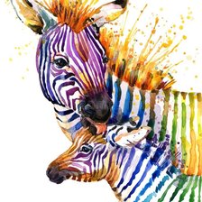Схема вышивки «Зебра»