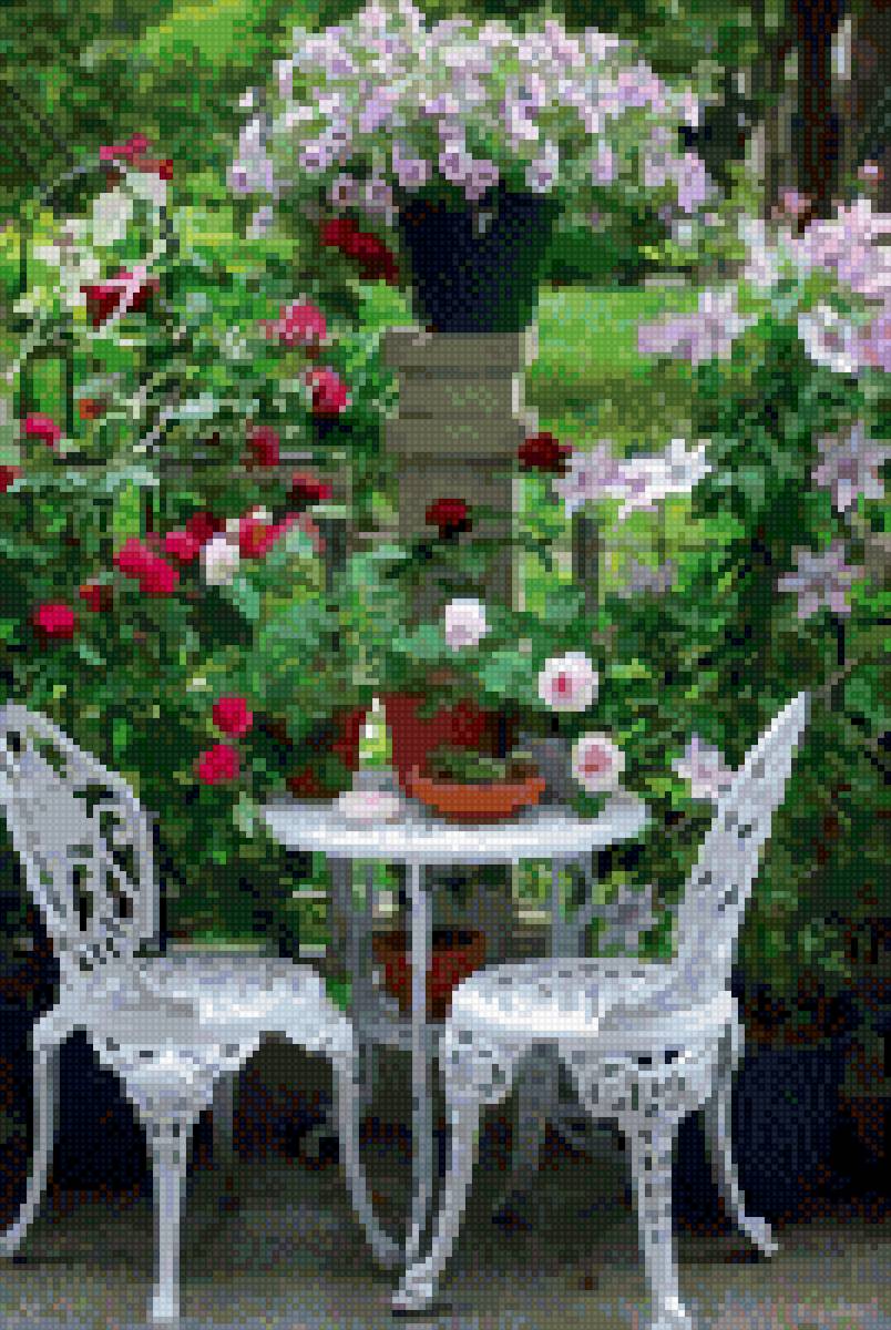 Уголок в саду - предпросмотр