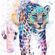 Схема вышивки «Леопард»