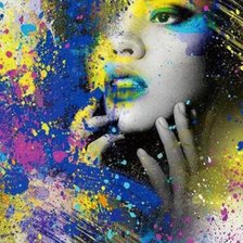 Схема вышивки «Арт девушка»