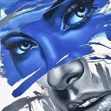 Схема вышивки «Портрет девушки»