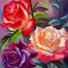 Схема вышивки «Розы»