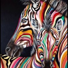 Схема вышивки «Зебра»