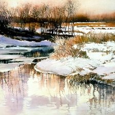 Схема вышивки «Март»