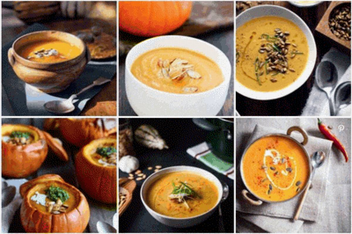 Тыквенный суп - тыква, обед, суп, кухня, еда - предпросмотр