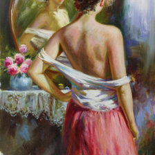 Схема вышивки «fan»