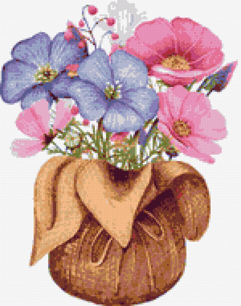 Цветы в вазе - цветы, ваза с цветами - предпросмотр