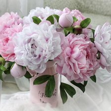 Схема вышивки «Пионы»