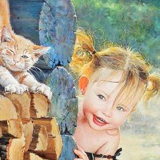 Схема вышивки «Рыжики. Худ. Леонович Владислав Николаевич»