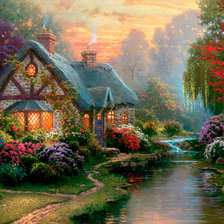 Схема вышивки «Сказочный домик»