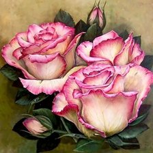 Схема вышивки «Винтажные розы»