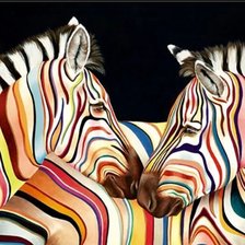 Схема вышивки «Зебра»