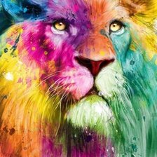 Схема вышивки «Лев»