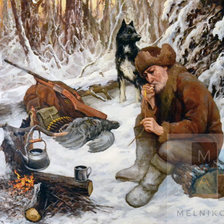 Схема вышивки «После охоты»