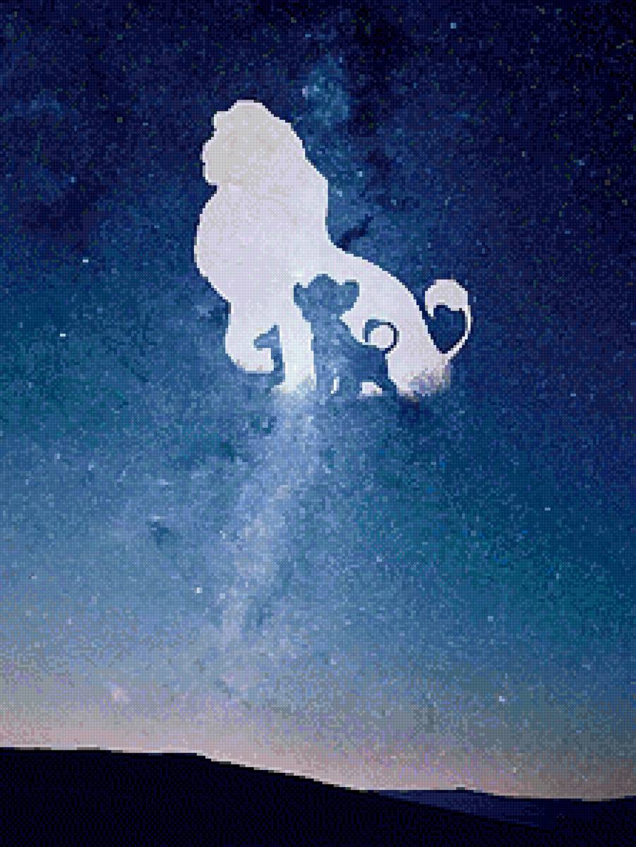 siluetas el rey leon - disney - предпросмотр