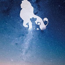 Схема вышивки «siluetas el rey leon»