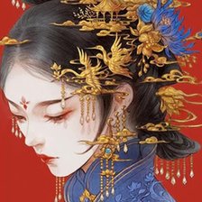 Схема вышивки «Восточная девушка»