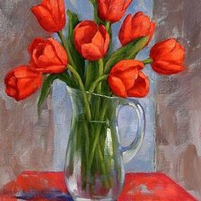 Схема вышивки «Тюльпаны»