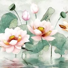 Схема вышивки «Лотос»