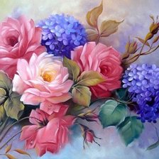 Схема вышивки «Букет»