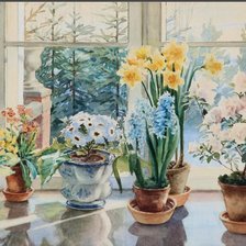 Схема вышивки «Цветы»