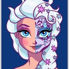 Схема вышивки «frozen gotica»