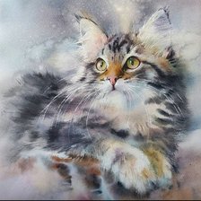 Схема вышивки «Кот»