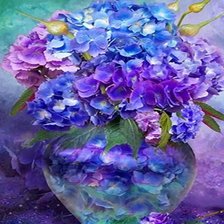 Схема вышивки «Гортензия»