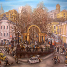 Схема вышивки «Москва. Кропоткинская»