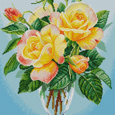 Схема вышивки «ЖЕЛТЫЕ РОЗЫ»