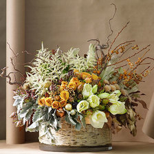 Схема вышивки «Корзина с цветами»