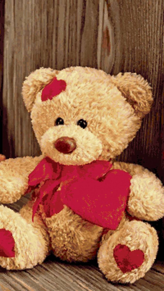Медвежонок - канва можно использовать с 14 и 16 - 18 - предпросмотр