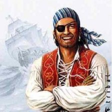 Схема вышивки «пират»