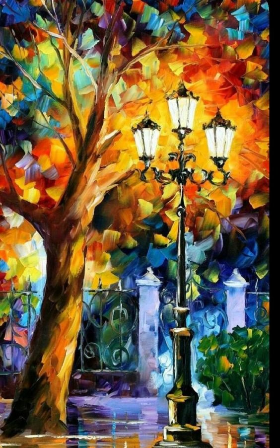 Ночные фонари - фонарь, ночь - оригинал