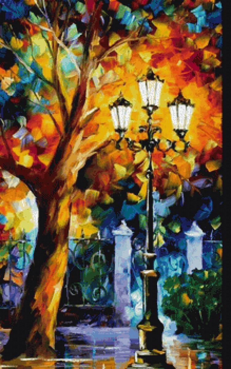 Ночные фонари - ночь, фонарь - предпросмотр