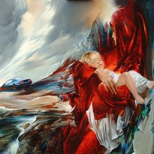 Схема вышивки «Мадонна»