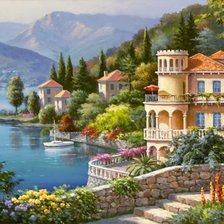 Схема вышивки «Побережье»