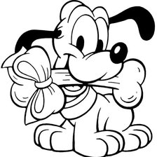 Схема вышивки «pluto bebe monocolor»